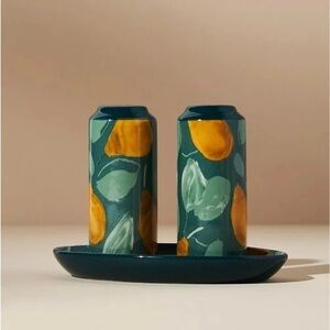 Anthropologie Salt and Pepper Shaker New Lemons